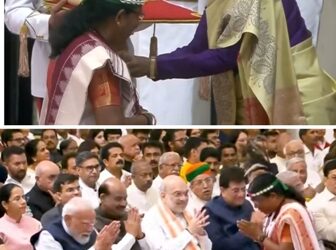 बस्तर की बेटी को राष्ट्रपति के हाथों पद्मश्री * डॉ. बुधरी ताती ने बढ़ाया छत्तीसगढ़ का मान,ओपी चौधरी ने दी बधाई, चार दशक की तपस्या को मिला राष्ट्रीय सम्मान ,नक्सल प्रभावित क्षेत्र में शिक्षा की अलख जगाने वाली डॉ. बुधरी ताती पद्मश्री से सम्मानित