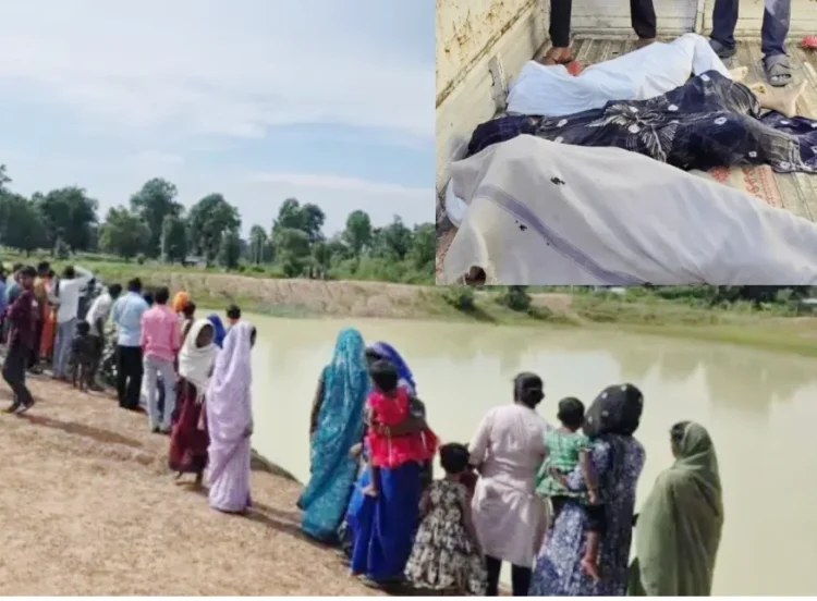 तालाब नहाने गई 3 सहेली के मिले शव,गांव में पसरा मातम