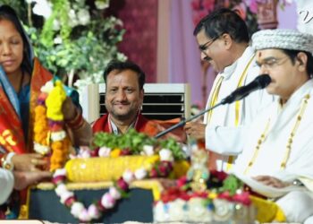 निर्धनता और दरिद्रता में है अंतर-आचार्य मृदुल कृष्ण गोस्वामी भागवत कथा के अंतिम दिवस की कथा में स्यमंतक मणि,सुदामा चरित्र सहित अनेक प्रसंगों का किया गया वर्णन